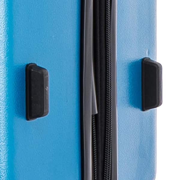 DUKAP Zahav Light-Weight 20 in. Teal Hard side Spinner Luggage