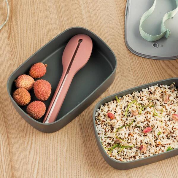 BergHOFF Leo Grey and Mint 3-Piece Dual Bento Box Set 3950126