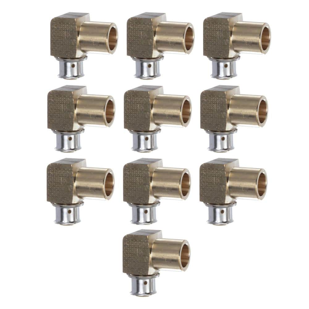 PureFlow 1/2 in. Press x 1/2 in. FTG or C Zero Lead Bronze 90° Elbow (10-pack) price history on PriceWatchPro