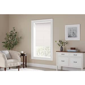 Cut-to-Size White Cordless Light Filtering Vinyl Roller Shade 37.25 in. W x 72 in. L