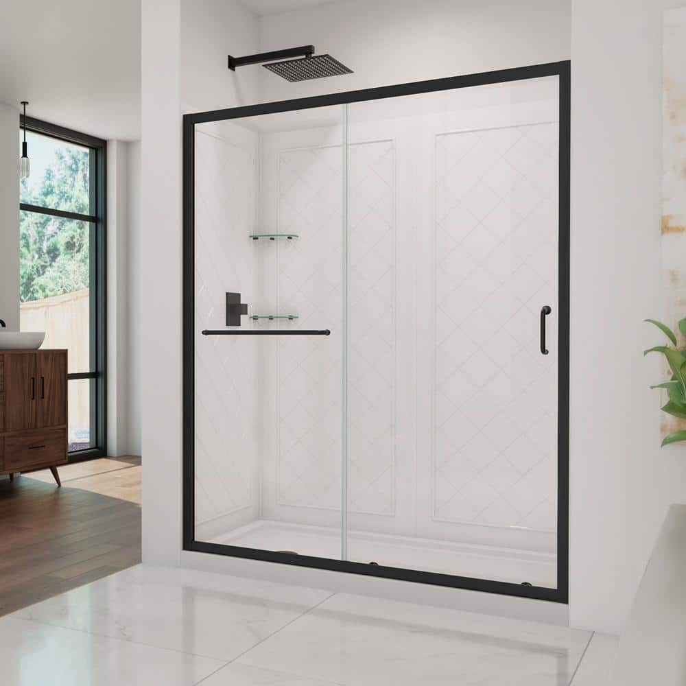 Dreamline Infinity-z 60 In. W X 76.75 In. H Sliding Semi-frameless 