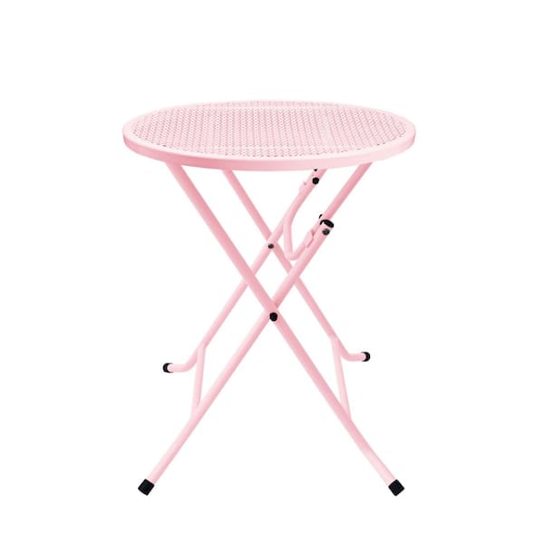 pink string bistro set