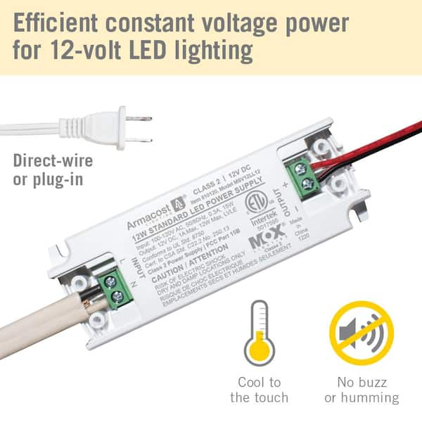 Waterproof LED Driver 60 Watts - 110V-260V AC to 12V DC, LED Power Supply  Transformer Adapter for Any 12V DC LED Lights