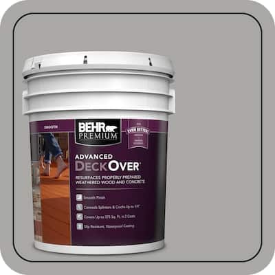 5 gal. #PFC-68 Silver Gray Smooth Solid Color Exterior Wood and Concrete Coating