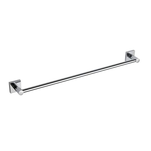 Avalon 31.57 in. Wall Mounted Towel Bar-Polished Chrome Finish