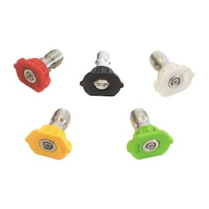 Replacement Spray Nozzles with 1/4 in. QC Connections for Hot/Cold Water 4500 PSI Pressure Washers