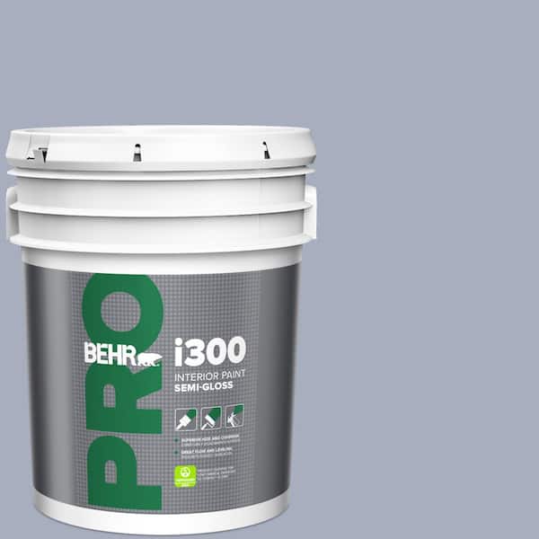 BEHR PRO 5 gal. #ICC-55 Hydrangea Blossom Semi-Gloss Interior Paint