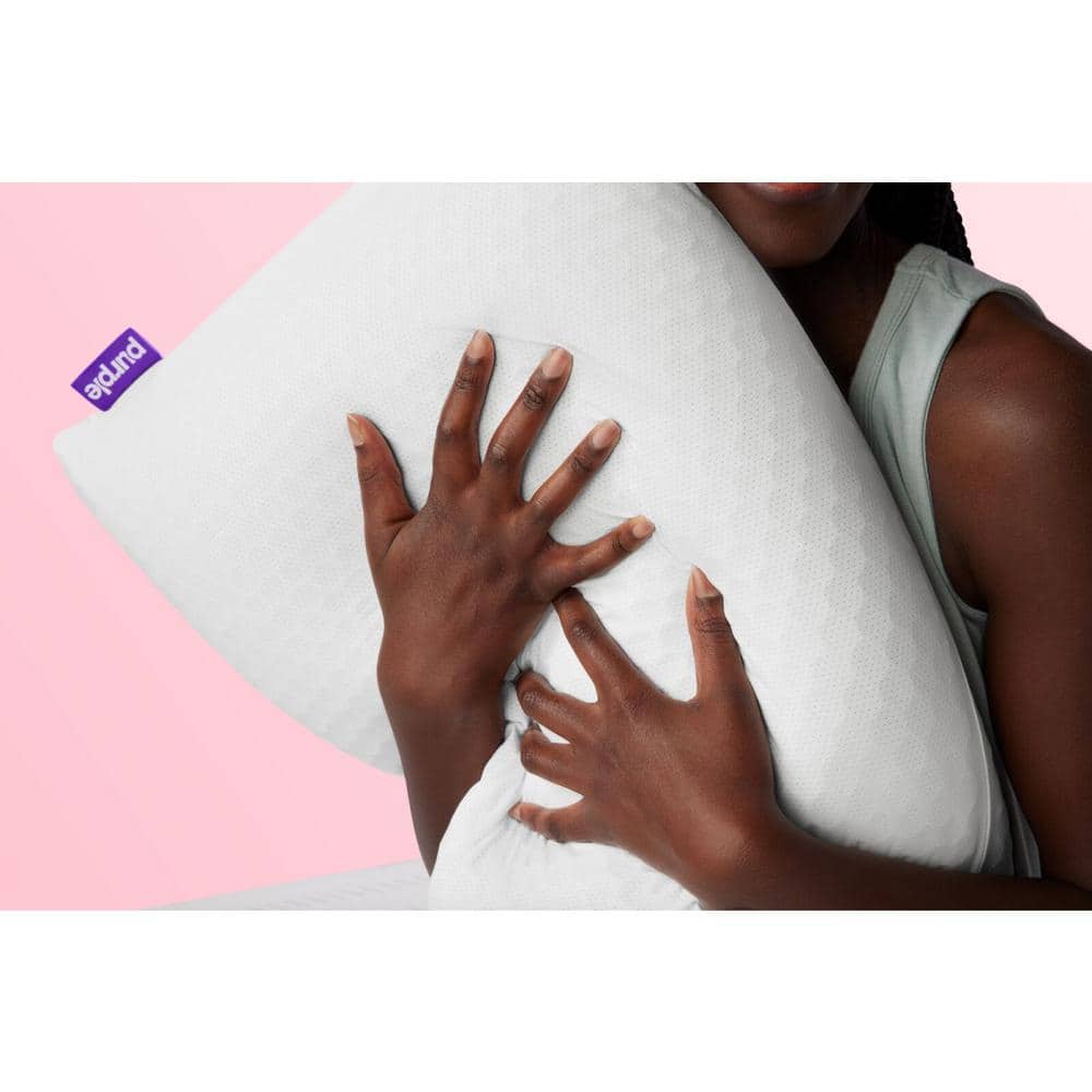 White GelFlex Grid Latex Core Medium Pillow