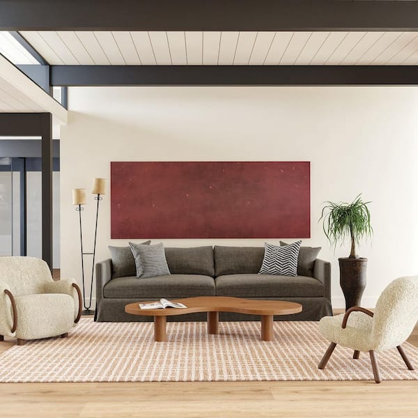 Gio Crosshatch Wool Beige 10 ft. x 14 ft. Indoor/Outdoor Patio Area Rug