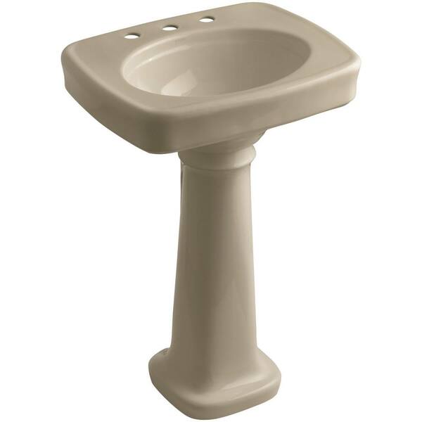 KOHLER Bancroft Pedestal Combo Bathroom Sink in Mexican Sand