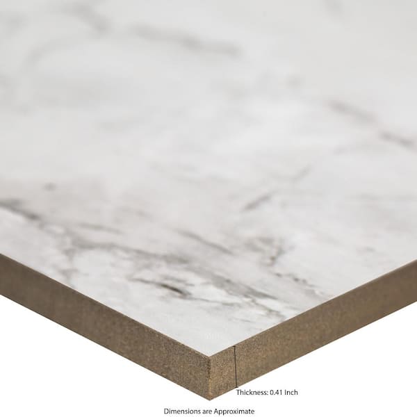 MSI Franrivers Gray Onyx 24 in. W x 48 in. L Polished Porcelain Floor and Wall Tile (16 sq. ft./Case)