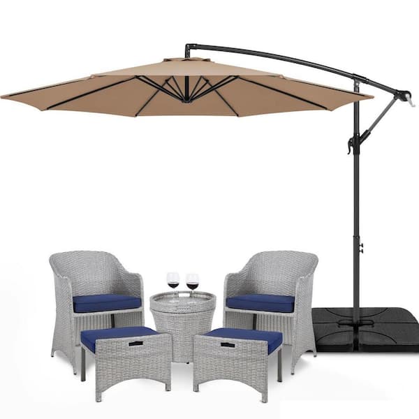 castlecreek 9' two-tone deluxe market patio umbrella CASTLECREEK 9' Market Patio Umbrella Blue