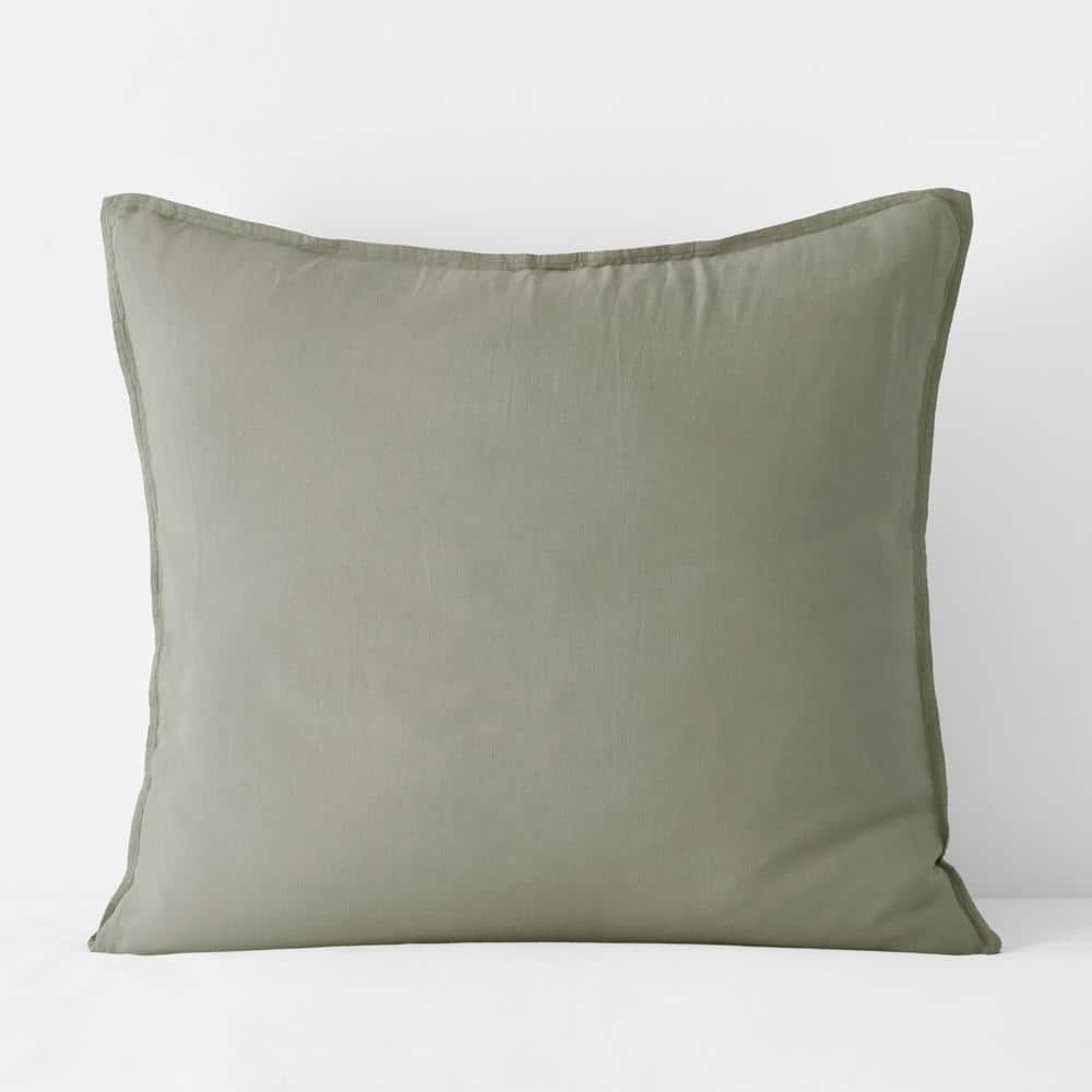 Legends Hotel Moss Green Washed Linen Euro Sham price history on PriceWatchPro
