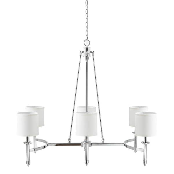 Elegenza 6-Light Chrome Chandelier