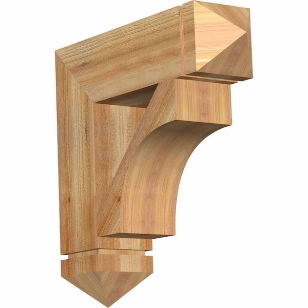 Ekena Millwork 6 in. x 24 in. x 24 in. Western Red Cedar Westlake Arts and Crafts Rough Sawn