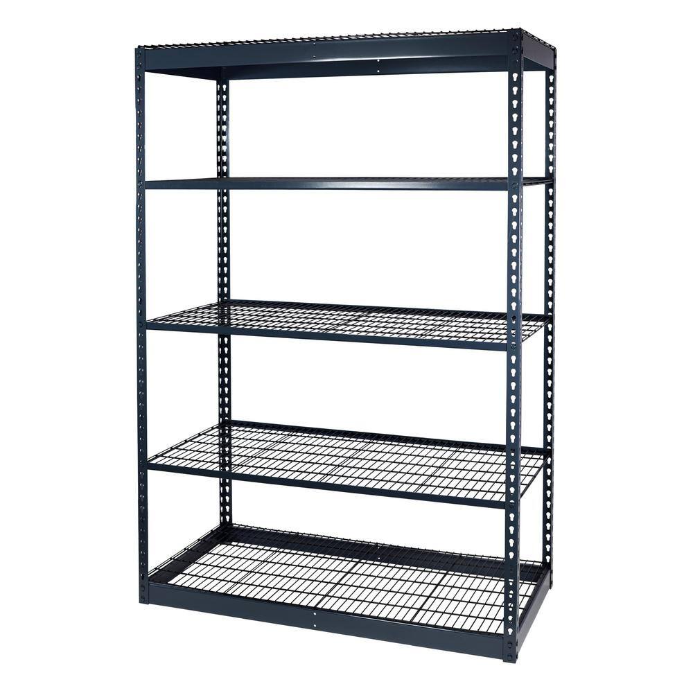 Storage Concepts Gray 5Tier Boltless Steel Wire Shelving Unit (36 in