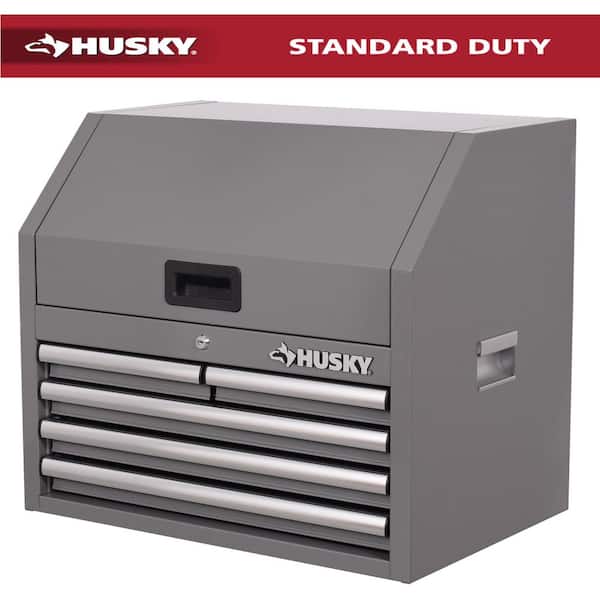 Standard-Duty 26 in. 5-Drawer Gray Steel Top Tool Chest