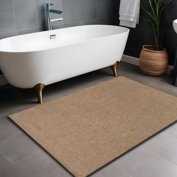 Royal Easy Jute Beige 2 ft. x 3 ft. Solid Indoor Outdoor Area Rug