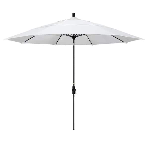 California Umbrella 11 ft. Fiberglass Collar Tilt Double Vented Patio Umbrella in Natural Pacifica