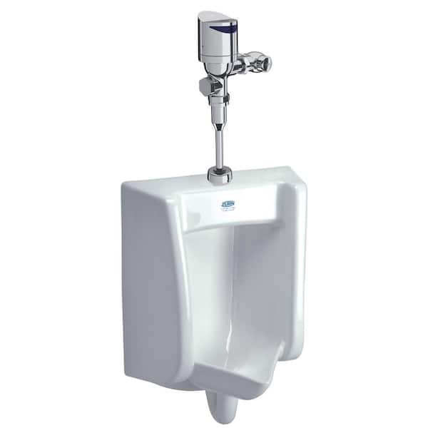 Zurn Elongated Floor Mounted Toilet Bowl Only System w/.125 GPF Battery Powered Flush Valve, 14 in. H in White