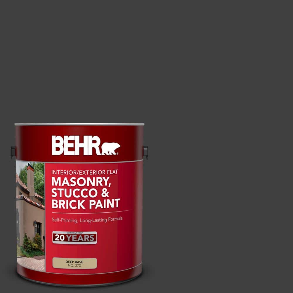 1 gal. #OSHA-8 OSHA SAFETY BLACK Flat Interior/Exterior Masonry, Stucco and
