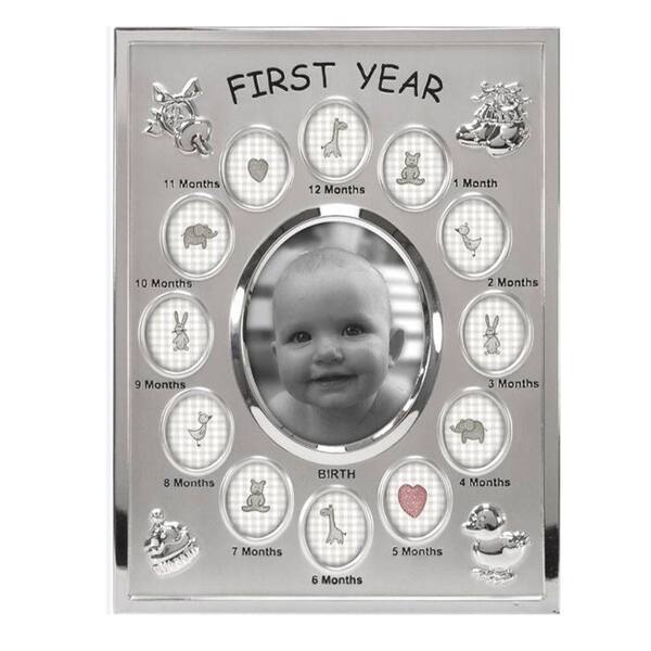 Unbranded First Year 13-Openings 4 in. x 6 in. Picture Frame