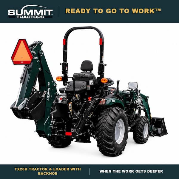 TX25H Tractor and LX85 Loader w/BHX76 Backhoe