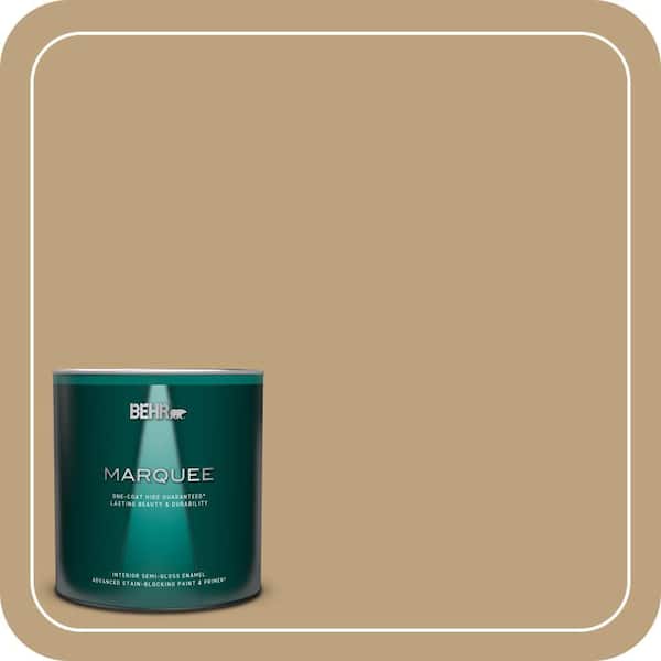 BEHR MARQUEE 1 qt. #T13-4 Golden Age Semi-Gloss Enamel Interior Paint & Primer