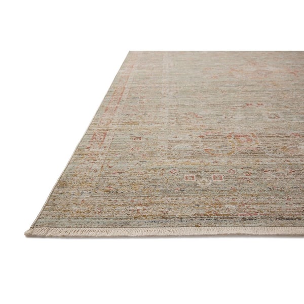 Chris Love Julia Ida Spa/Sunrise 9 ft. 3 in. x 13 ft. 10 in. Traditional Area Rug