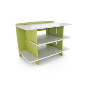 Kid's 3-Shelf Gaming Stand in Frog Collection Lime Green Color