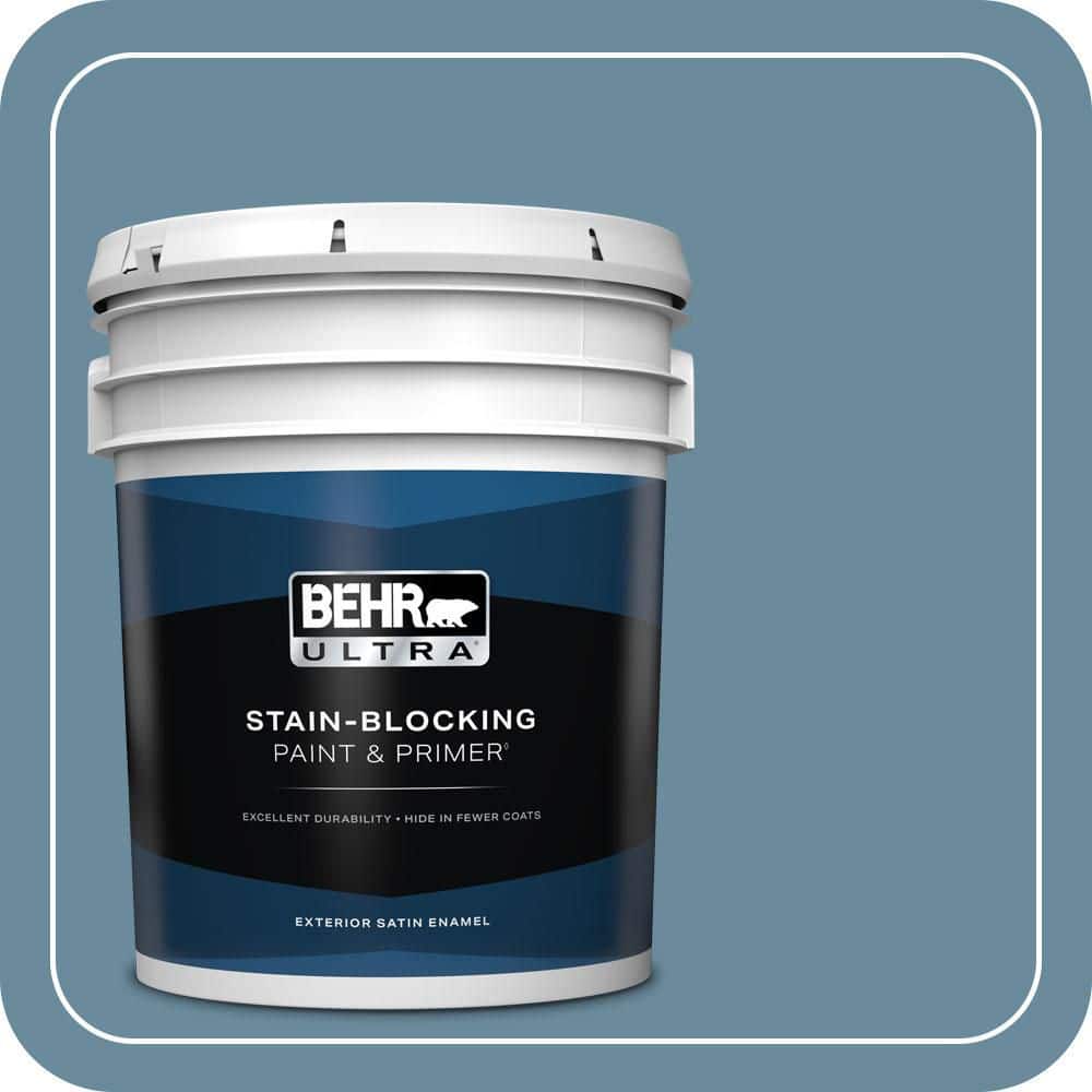 5 gal. #550F-5 Winter Lake Satin Enamel Exterior Paint & Primer price history on PriceWatchPro