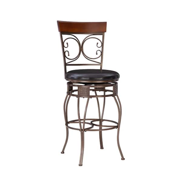 Powell Company Labelle 30 in. Bronze Bar Stool