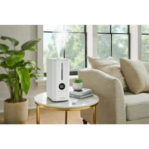 1.5 Gal. Ultrasonic Humidifier 360 Degree Turning Dual Nozzle Cool Mist for Medium Room in White