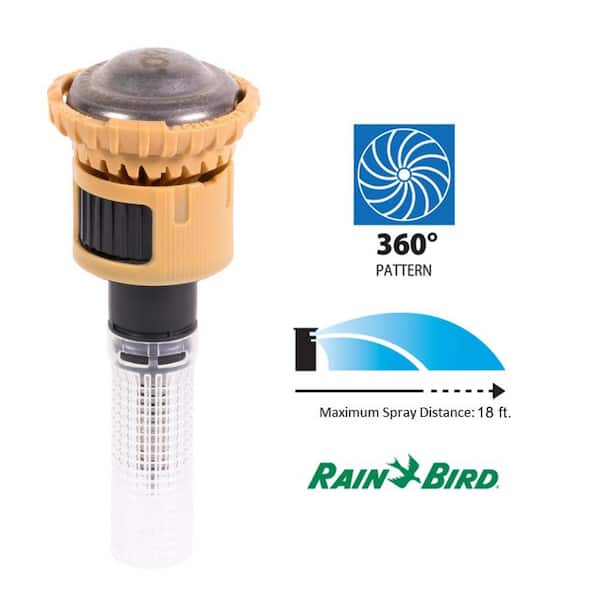 Rain Bird Rotary Sprinkler Nozzle, Full Circle Pattern, Adjustable 