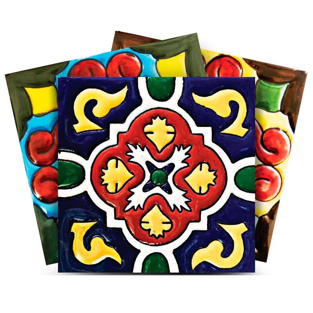 Red, Yellow, Blue, Green O 7 in. x 7 in. Vinyl Peel and Stick Tile (24 Tiles, 8.17 Sq. Ft./Pack) price history on PriceWatchPro
