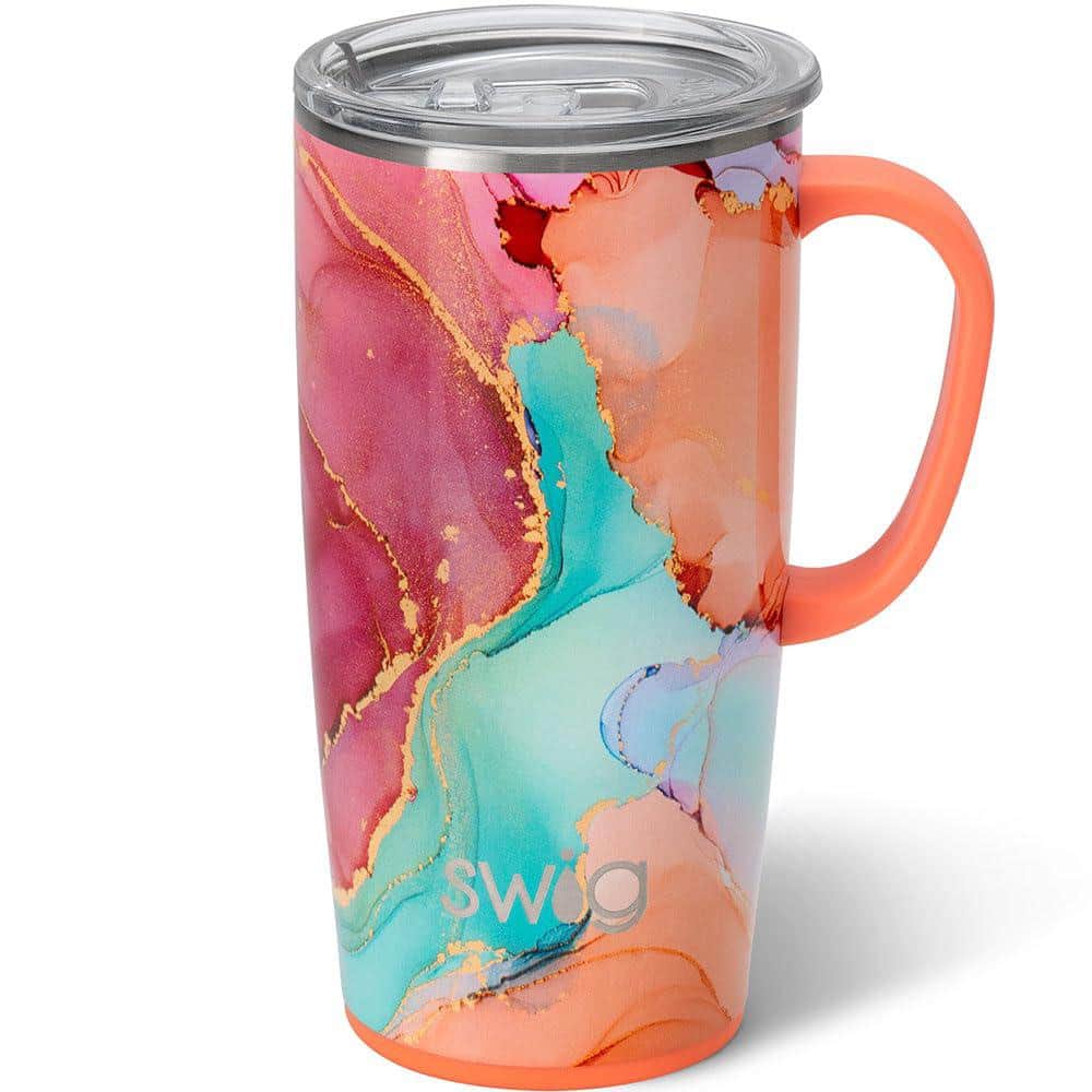 22 oz. Creamsicle Orange Nonslip Triple Insulated Stainless Steel Travel Mu