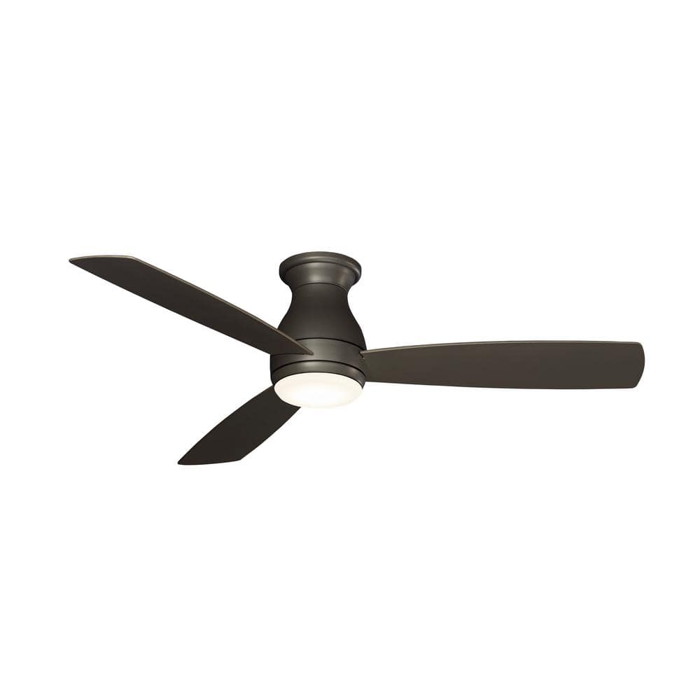 Hugh 52 in. Integrated LED Indoor/Outdoor Matte Greige Ceiling Fan with Light Kit and Remote Control price history on PriceWatchPro