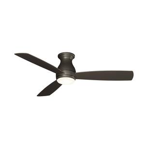 Hugh 52 in. Integrated LED Indoor/Outdoor Matte Greige Ceiling Fan with Light Kit and Remote Control