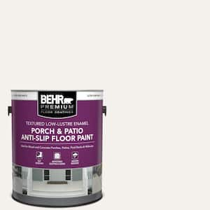 1 gal. #W-B-600 Luster White Textured Low-Lustre Enamel Interior/Exterior Porch and Patio Anti-Slip Floor Paint