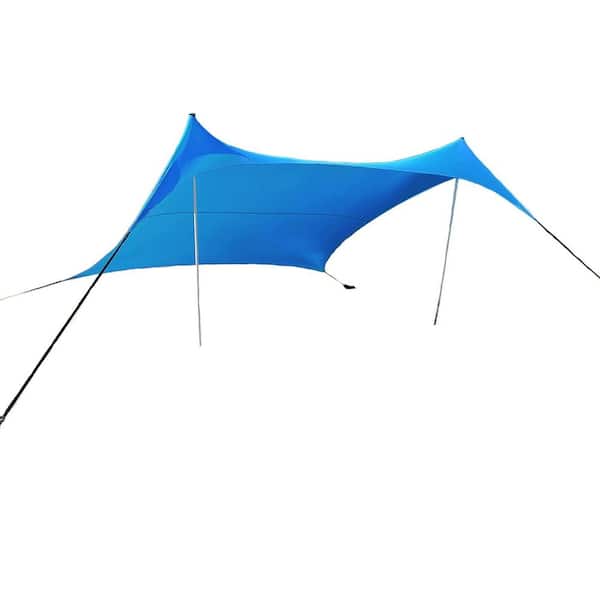 10 ft x 10 ft UPF50+ Beach Tent Sun Shelter for Camping, Fishing, and Picnics
