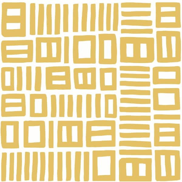 NuWallpaper Yellow Traverse Peel and Stick Wallpaper