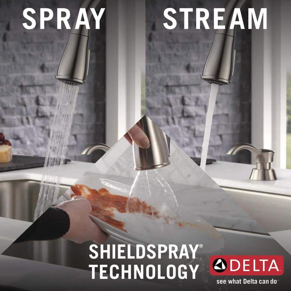 Stainless Steel Single Handle Pull-Down Kitchen Faucet