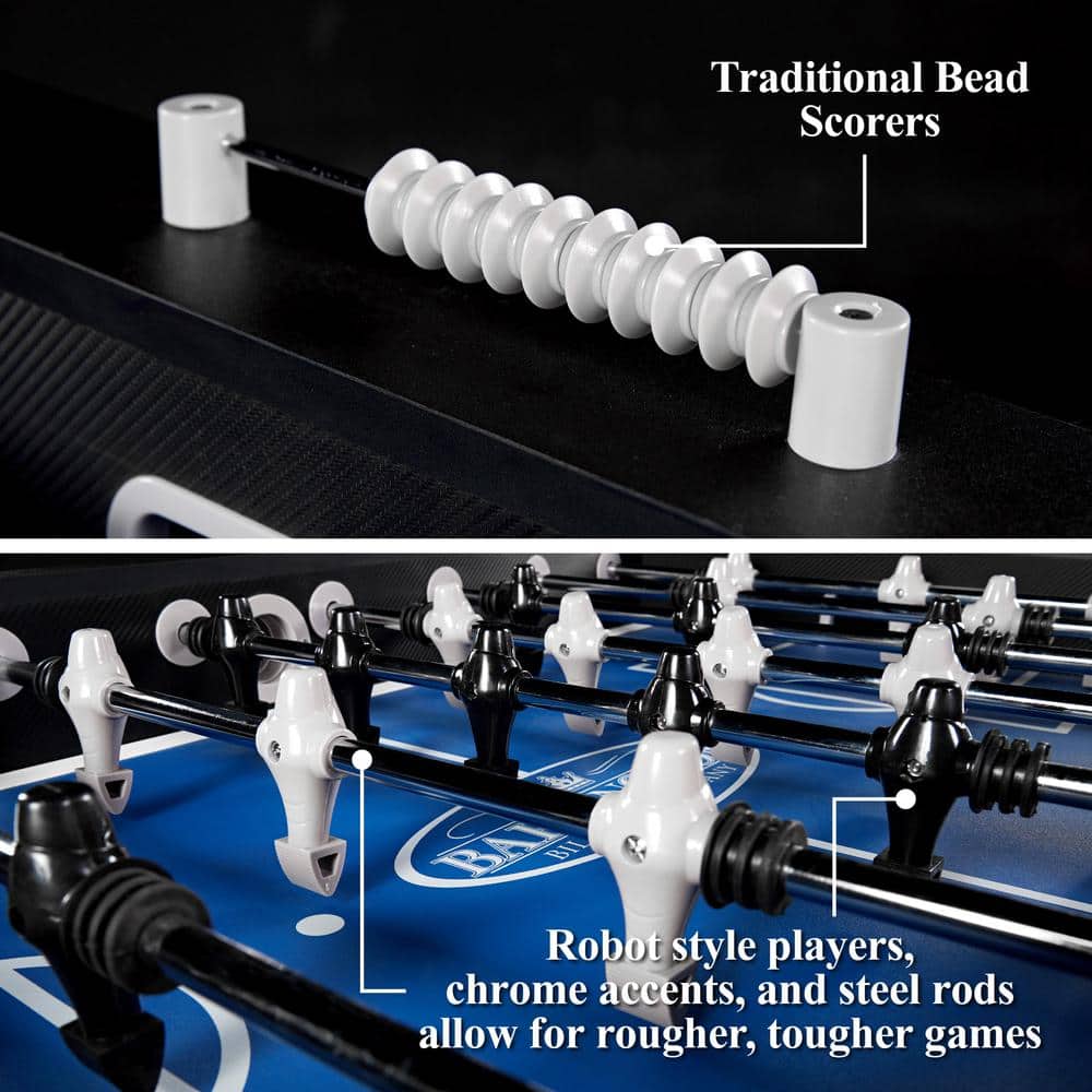 Barrington 58'' Gray Carbon Fiber Foosball Table