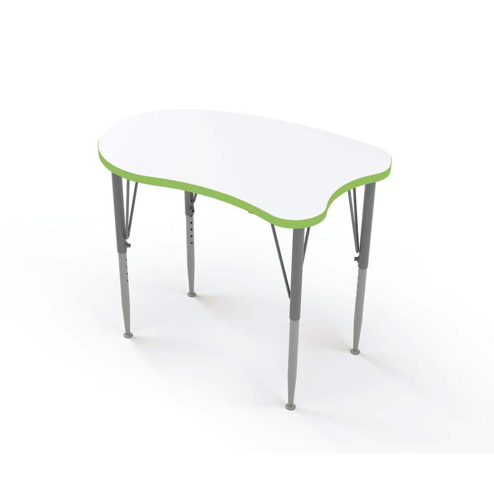 Versa Curve Desk Laminate Height Adjustable Kids Table Classroom Desk (Isla