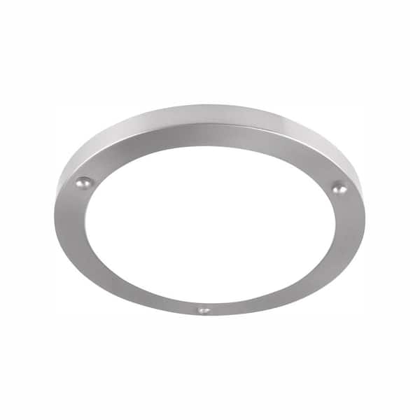 Euri Lighting 120-Watt Brushed Nickel Integrated LED Flush Mount