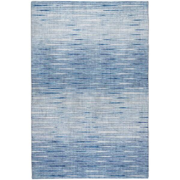 Dream Shag Premium Machine Washable Abstract ADS800 Blue 5 ft. x 7 ft. 6 in. Area Rug