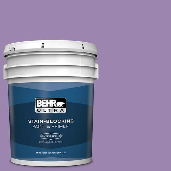 BEHR ULTRA 5 gal. #M570-5 Celeb City Extra Durable Satin Enamel Interior Paint & Primer