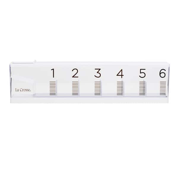 6-Inch Capacity Cascading Ice Cube Plastic Rain Gauge