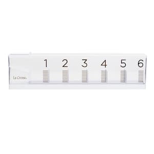 6-Inch Capacity Cascading Ice Cube Plastic Rain Gauge