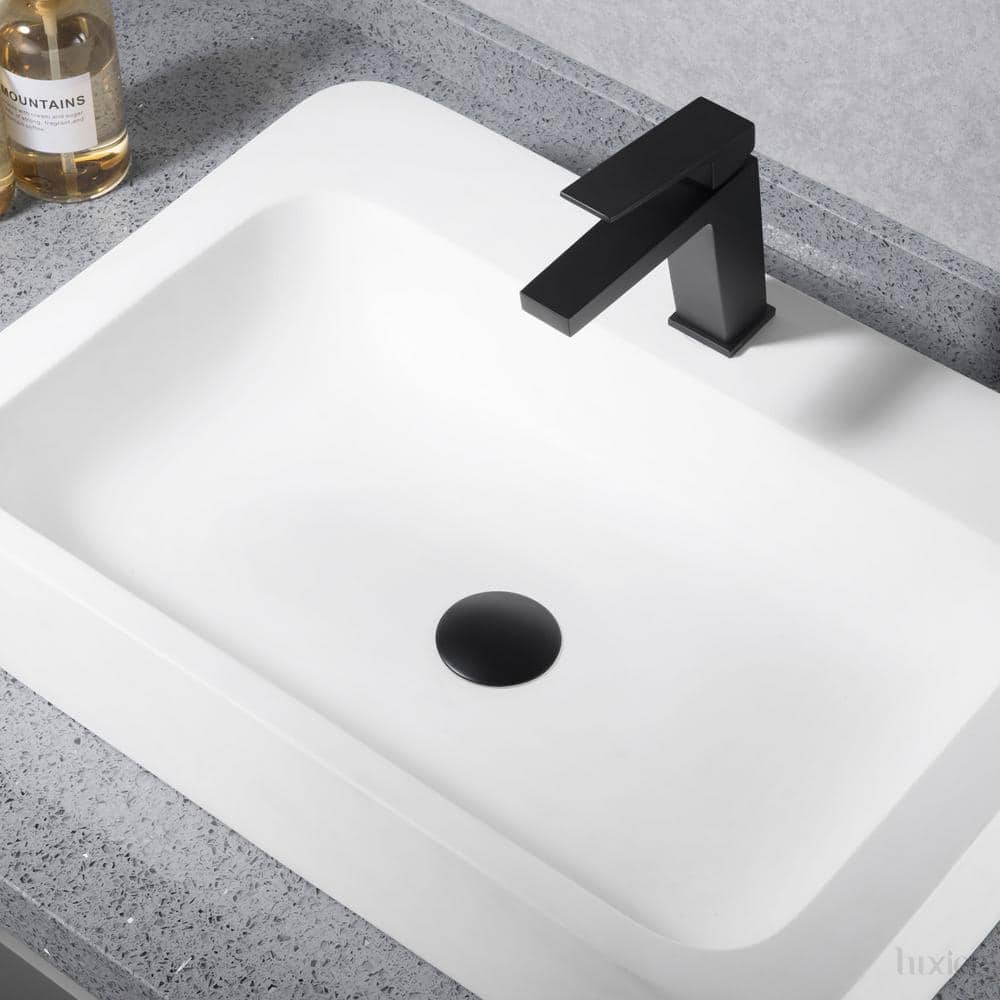 Matte Black Brass Bathroom Sink Pop-Up Drain Stopper